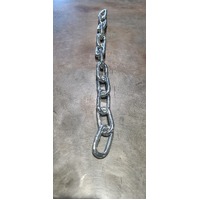 M8 GALV.LINK CHAIN -  RATED & STAMPED .5m