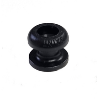 tonneau cover button - black nylon W/ Rivet